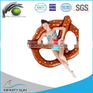 2016 Custom Inflatable Water Pool Float Pretzel Toys Pretzel Float thumbnail-1