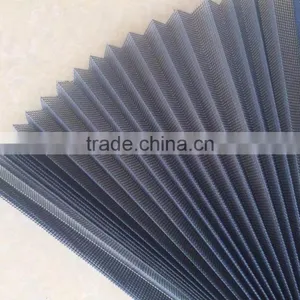 Fiberglass Black Gray Plisse Insect Screen Mesh/Pleated Mosquito Net/Fiber Glass Plicated Insect Mesh With Print thumbnail-3