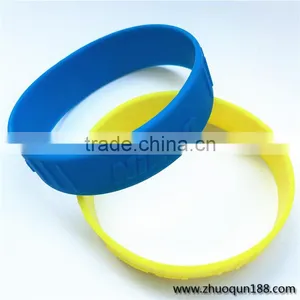 Wholesale Custom Logo Print Rainbow Silicone Wristband thumbnail-1