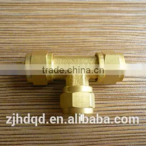 High Quality Tee Three Ways Hose Quick Cross And Compression *6 *8 *10 thumbnail-5