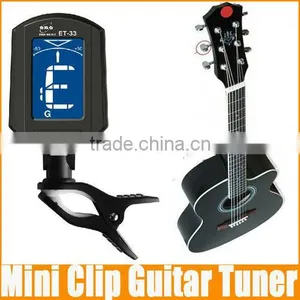 ET-33 Mini Clip On Digital Automatic Bass Violin Ukulele Guitar Tuner thumbnail-1