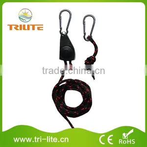 Hydroponic Grow Light Hanger Adjustable 1/4" Rope Ratchet thumbnail-1