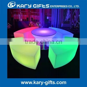 LED Plastic Garden Table And Chairs Outdoor Garden Tables thumbnail-1