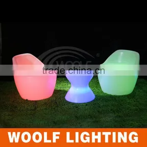 Amazing Cute Garden Decorative Colourful Lighting Up LED Chair LED Garden Furniture thumbnail-1