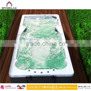 New Design Balboa 2 Zone Swim Pool Spa 7.5m Balboa Outdoor Endless Pool Spa for 10Persons thumbnail-3