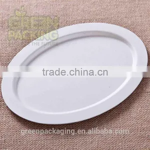 HR08- Shallow Oval Bagasse Plates thumbnail-1