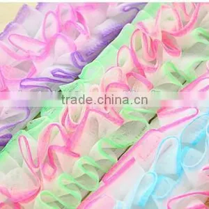 Cy300 Double Side Beauty Back Skin Bath Flower Wash Cloth Shower Towel thumbnail-2