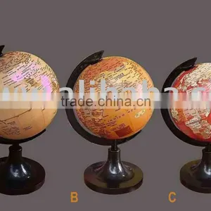 World Globe With Metal Stand, Desk World Globe, Plastic World Globe, Metal World Globes, thumbnail-1