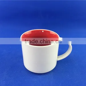 16 oz Glazed Red Color Ceramic Sublimation Coffee Mug thumbnail-6