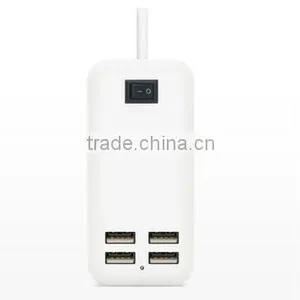 4 Usb Charger Desktop Socket 5V 30w USB CHARGER With AC Cablle Usa Cable uk Cable eu Cable Aus Cable thumbnail-2