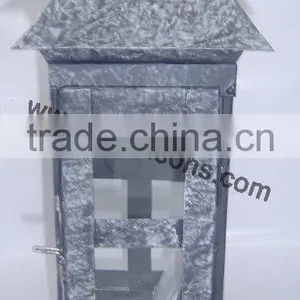 Vintage Wood and Metal Chinese Lantern thumbnail-1