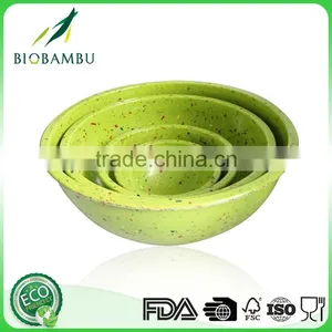 Bright Colored FDA Certificated New Products 2016 Bamboo Fiber Bowl Set thumbnail-1