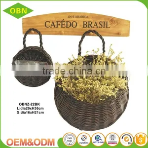 Handmade Hanging Garden Flower Basket With Plastic Liner thumbnail-4