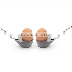 Concrete Tray Egg Cup Boiled Eggs Holder Stand thumbnail-1