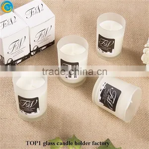 Rattan Candle Holders Frosted Glass Candle Container for Christmas thumbnail-6
