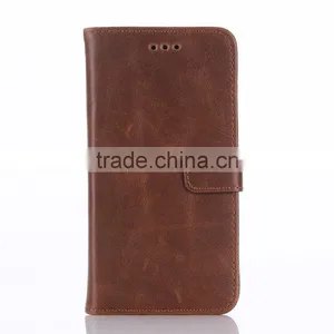 High Quality Crazy-horse PU Card Bumper/pocket Cell Phone Case for Motorola thumbnail-4