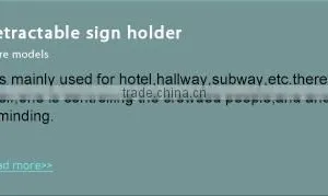 Stanchion Post Signage Holder in China thumbnail-2