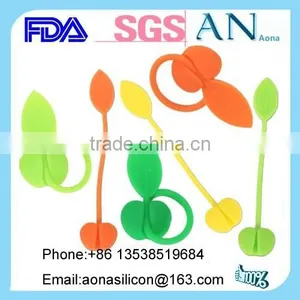 Colorful Silicone Cable Leaf Shaped Organizer thumbnail-1