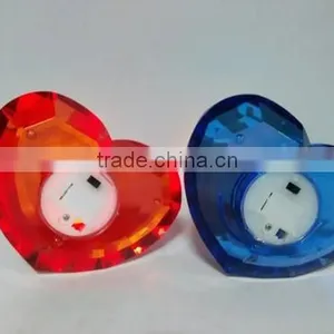 Wedding Centerpiece Acrylic Led Heart Base Popular Candle Light thumbnail-4