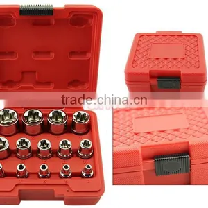 14pcs 1/4 3/8 and 1/2 Drive E-type Socket Set Star Socket Wrench thumbnail-5