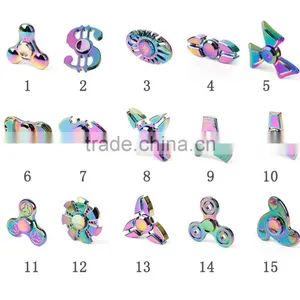 2017 Rainbow Easy Carry Anxiety Relief Reduce Stress Finger Fidget Spinner thumbnail-1
