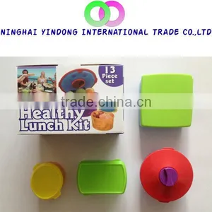 New Designed The Fresh-keeping Box Set Healthy Lunch Kit 13piece Set thumbnail-1