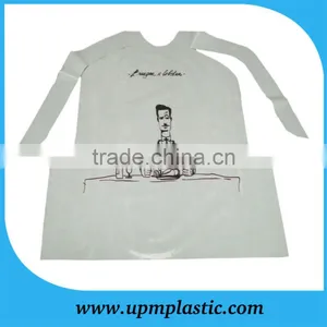 Disposable Restaurant Plastic LDPE Adult Bibs Aprons thumbnail-3