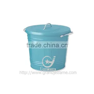 Home Galvanized Metal Color Storage Bin thumbnail-1
