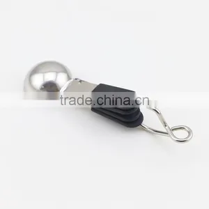 Black Handle 4pcs Stainless Steel Measuring Spoons thumbnail-4
