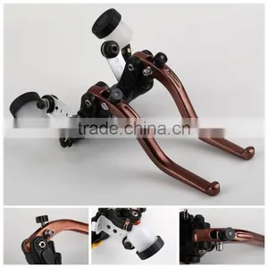Left Right Motorcycle Brake Lever Clutch Brake Master Cylinder Assy Hydraulic Master Brake Cylinder thumbnail-1