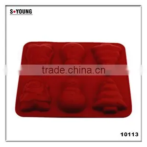 10113Christmas Shaped Silicone Chocolate Mould and Mold thumbnail-4