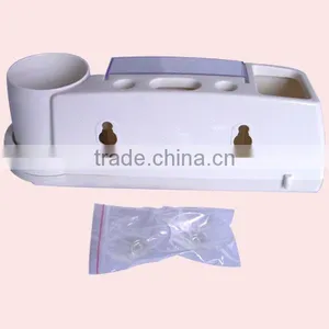 Plastic Wall Mounted Toothbrush Holder With Sucker thumbnail-5