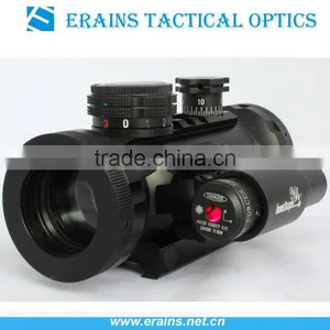 Compact Red Green Dot Riflescope With Red Laser Attached thumbnail-1