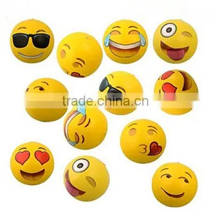 Small Emoji Face Soft Foam Balls Reliever Toys Popular pu Foam Ball thumbnail-4