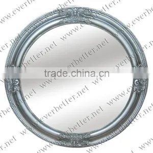 Wood Framed Hand Finished Bevelled Oval Wall Decor Mirror thumbnail-1