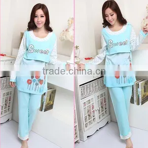 Summer Cool Color Maternity Breastfeeding Pajamas thumbnail-1