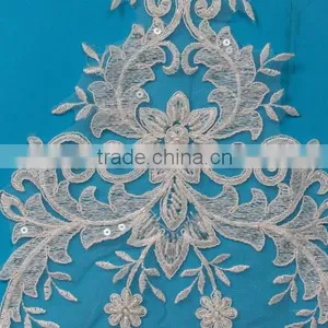 Factory Hot Sales Sequin Rhinestone Appliques for Wedding Dress thumbnail-4