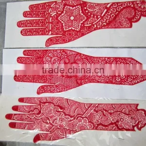 HENNA Mehndi Design LONG HAND TATTOO STENCIL thumbnail-6