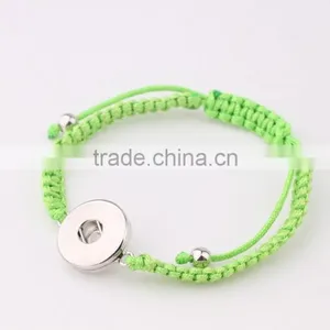 Free Sample Vintage Flower Design Bangle Two Parts Lobster Clasp Bangle Diy Snap Button Charm Bangle thumbnail-2