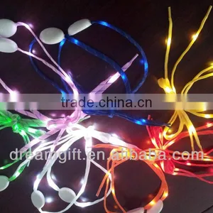 2015 New Model Real Nylon LED Shoe Laces Same as Normal Shoe Lace Flashing in the Night thumbnail-3
