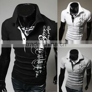 New Design Fashion Men's Casual Short Sleeve Polo t Shirt thumbnail-2