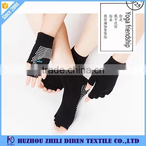 High Elasticity Custom Non Slip Toeless/Toe Yoga Socks for Women thumbnail-3