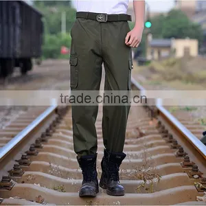Juqian Workwerar Stylish Casual Quality Quick Drying Green Multi-pockets Work Pants Mens With Knee Pad thumbnail-2