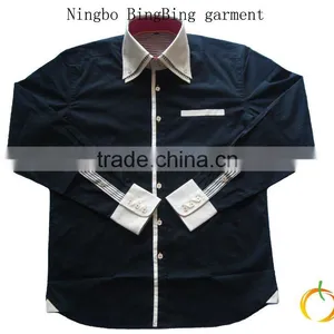 Men's New Brand Double Collar Shirt thumbnail-1