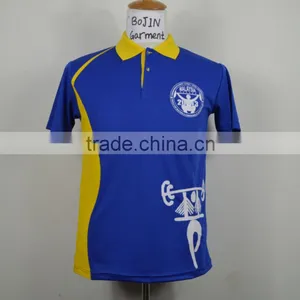 Custom 100% Polyester Dry Fit Bowling Polo Shirt thumbnail-1
