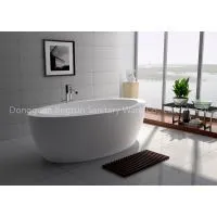 Oval Solid Surface Bathtub thumbnail-2