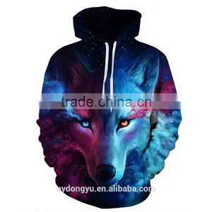 Red Wolf Blue 3D Pinted Hoodies/sjm Unisex 3D Printed Sweatshirt Hoodies/hot Sell 3D Hoodies thumbnail-1
