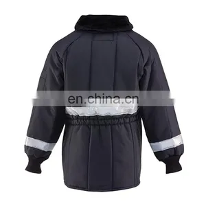 Low Temperature Resistant Cold Proof Cold Room Freezer Fleece Jacket With Reflector thumbnail-4