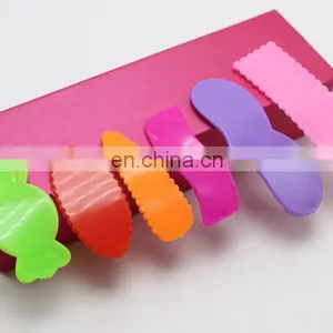 Wholesale Mix Color Assorted Plastic Coated Baby Bow Snap Hair Clips thumbnail-2