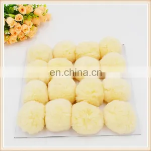 2016 New Fashion Colorful Cheap Real Fur Ball Rabbit Pom Pom thumbnail-6